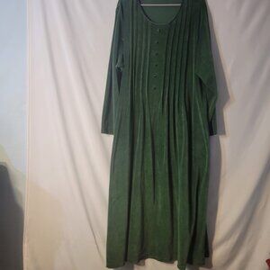 Lush Green Velour Dress Size 26/28 Host Pick